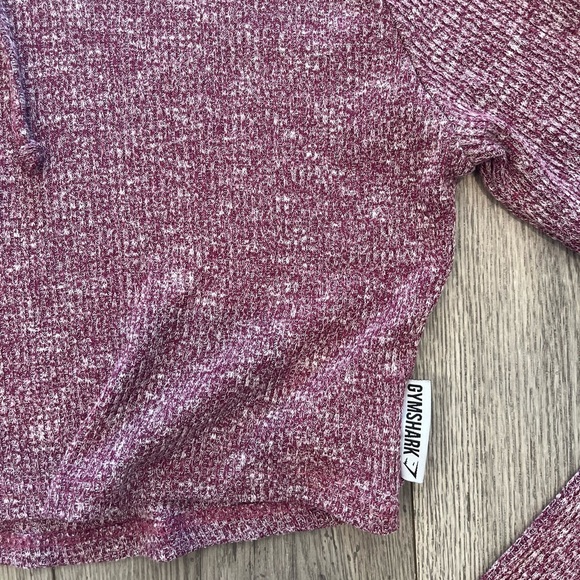 Gymshark Women’s Cropped Hooded Jacket Plum Purple XL Lightweight Workout - Picture 4 of 8